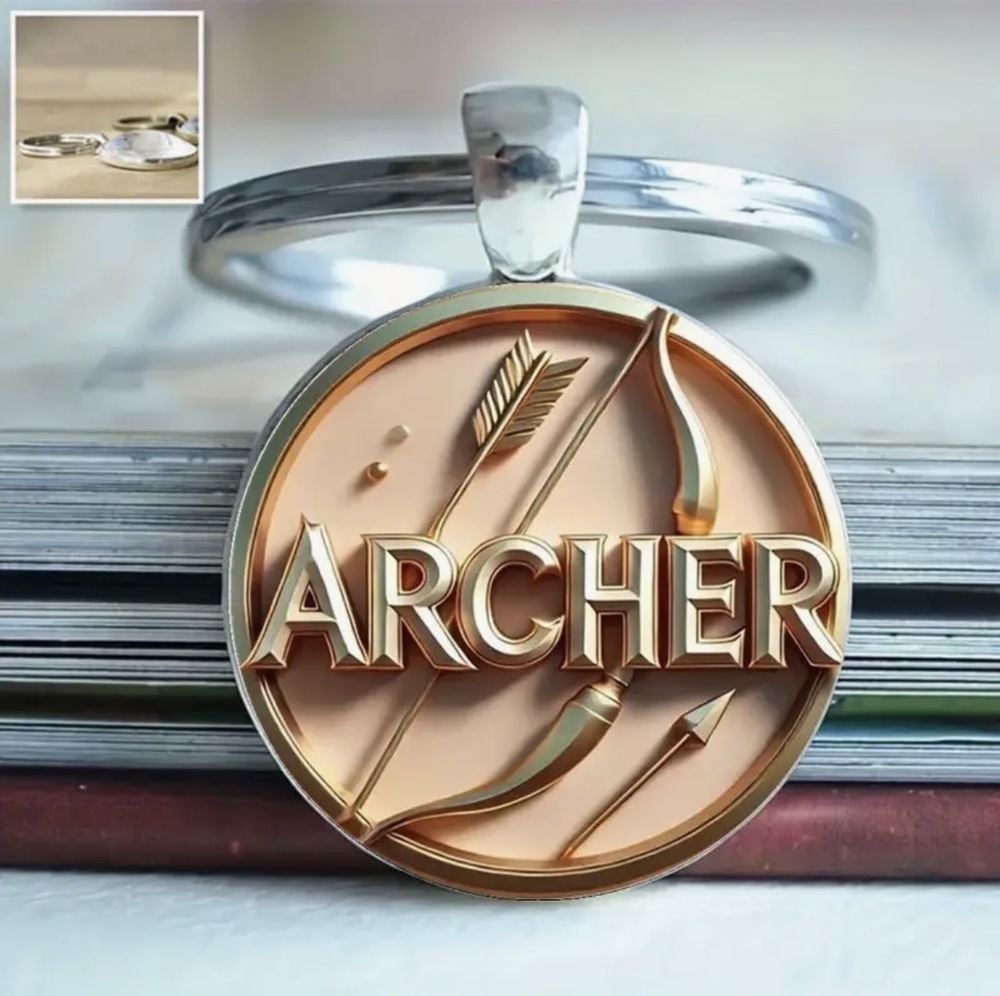 3/$25 Archer Bow And Arrow Keychain NEW